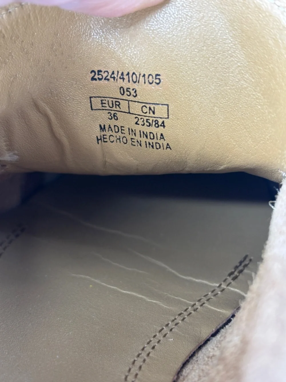 🤎 Zara Suede Penny Loafers Women's 5.5 Camel Beige Slip On Flats 🤎 - Picture 10 of 11